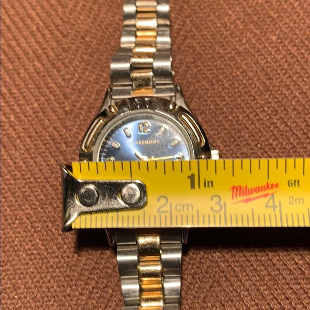 Claremont classic chain link bracelet watch